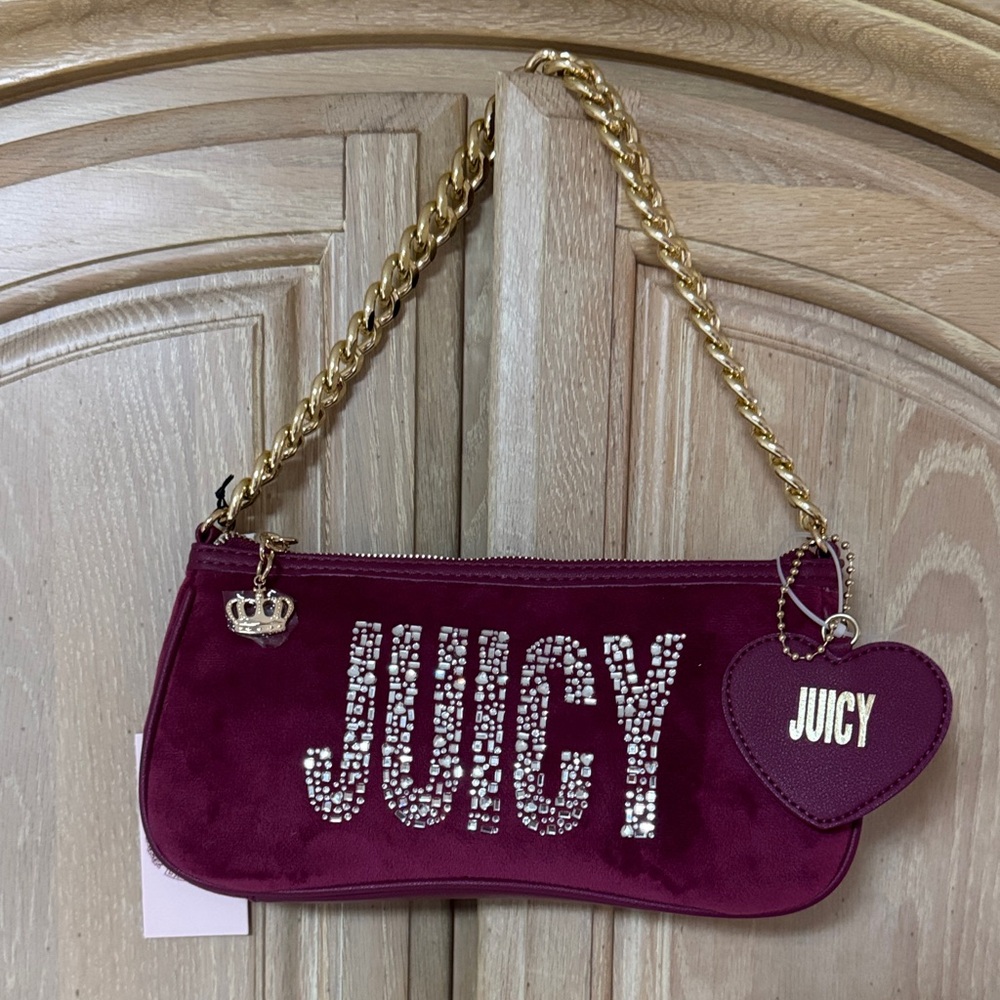 NEW Juicy Couture Burgundy Shoulder Bag